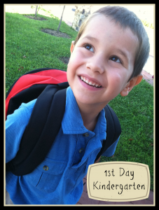 First day of Kindergarten